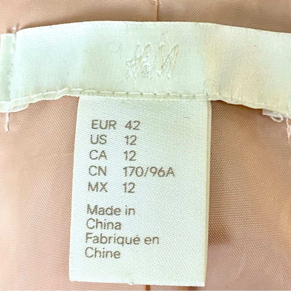 Beautiful H&M Double Breasted Coat in Light Pink - Picture 13 of 14